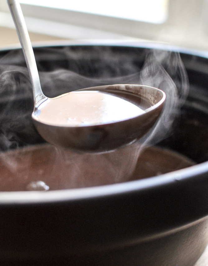 电锅椰子热巧克力