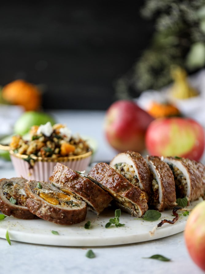 胡桃，苹果和山羊奶酪馅猪里脊肉我嚎叫嚎叫#pork #squash #holiday #recipes欧宝平台怎么样