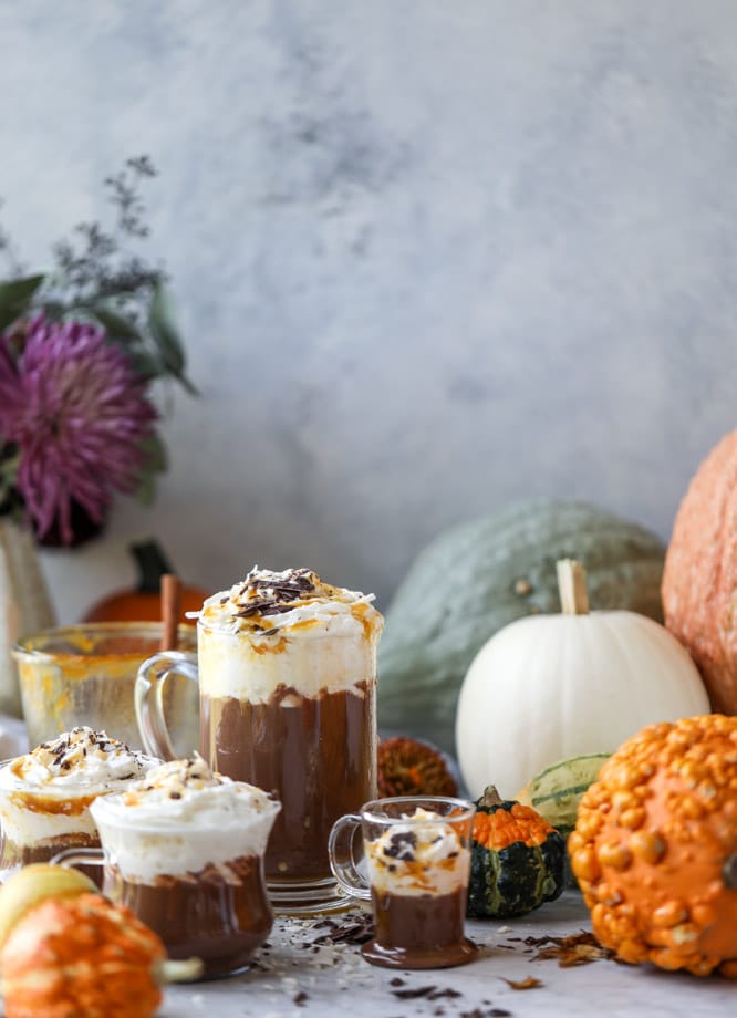 南瓜椰子热巧克力i howsweeteats.com #pumpkin #hotchocolate #drinks