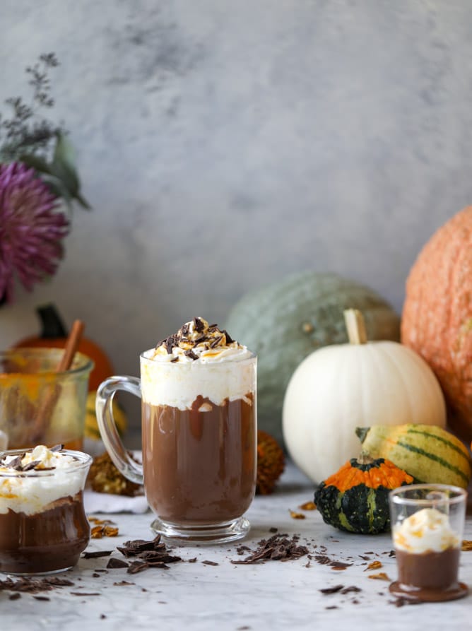 南瓜椰子热巧克力i howsweeteats.com #pumpkin #hotchocolate #drinks